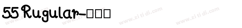 55 Rugular字体转换